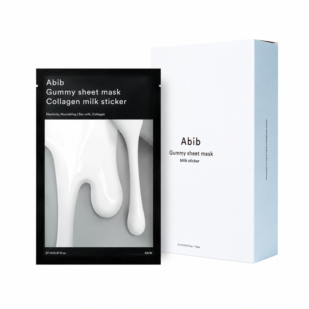 Abib Gummy Sheet Mask Collagen Milk Sticker (27ml x 10ea)